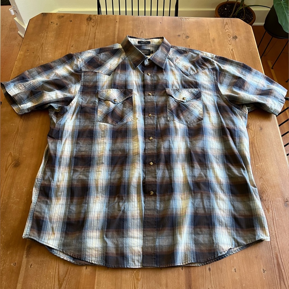 Xxl Pendleton short sleeve western shirt.
